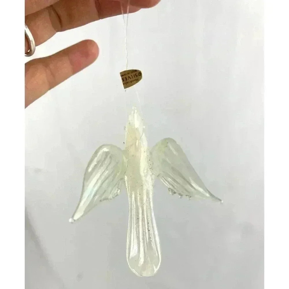 VTG‎ Lot of 10 Mercury Glass Ornaments Butterflies Cherub Bird Holiday Christmas - Picture 16 of 16